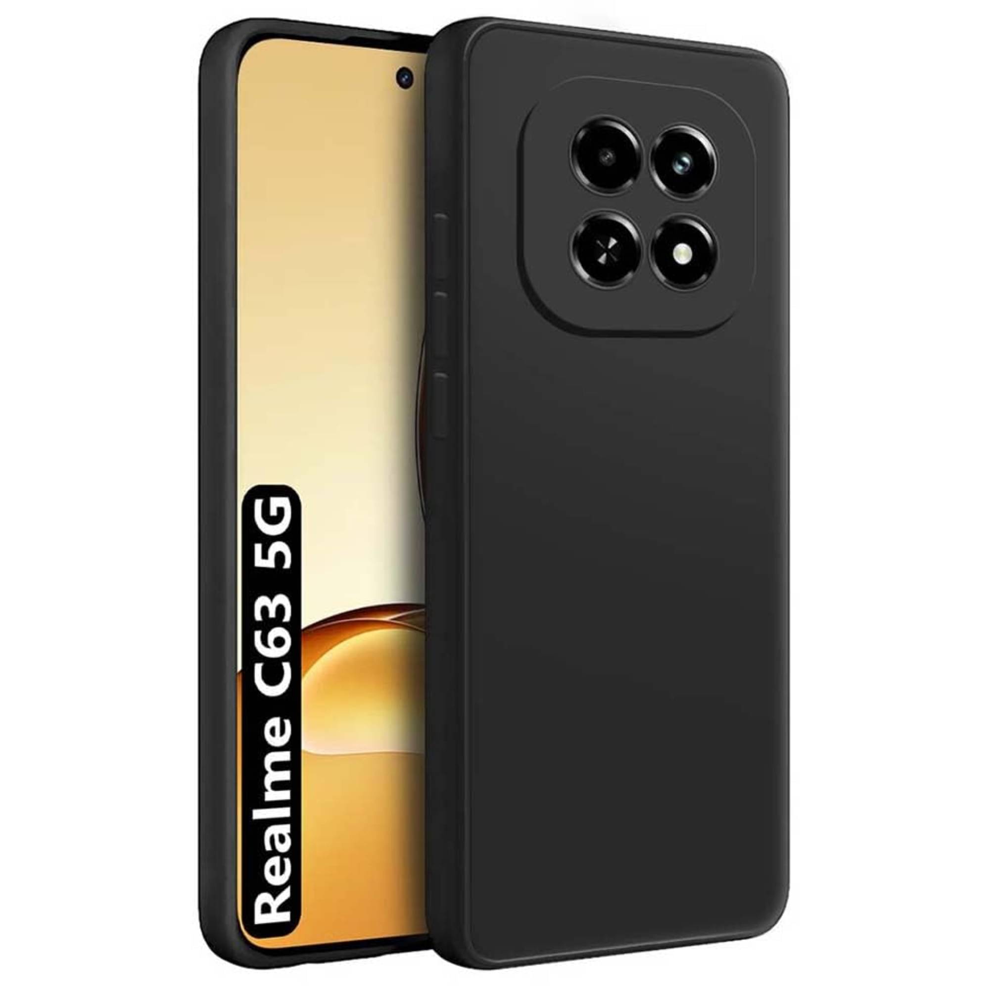     			Case Vault Covers Silicon Soft cases Compatible For Silicon Realme C63 5G ( )