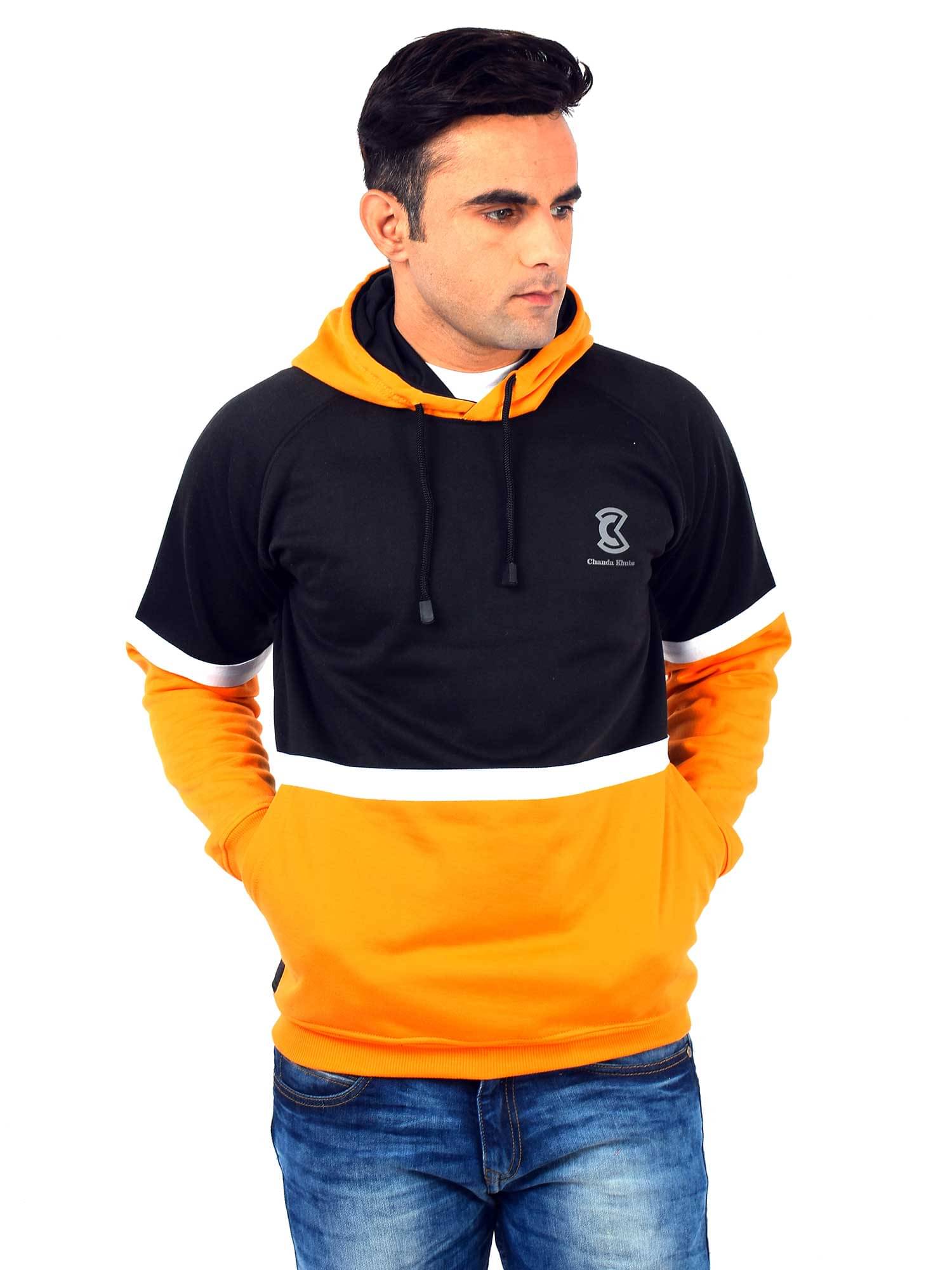     			Chanda Khuba Cotton Blend Hooded Men's Sweatshirt - Black ( Pack of 1 )