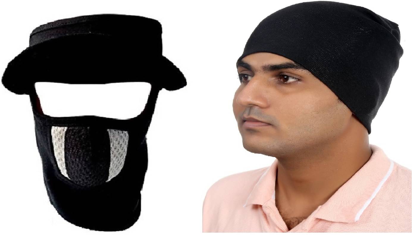     			H-Store Multi Color Cotton Face & Head Cover Combo