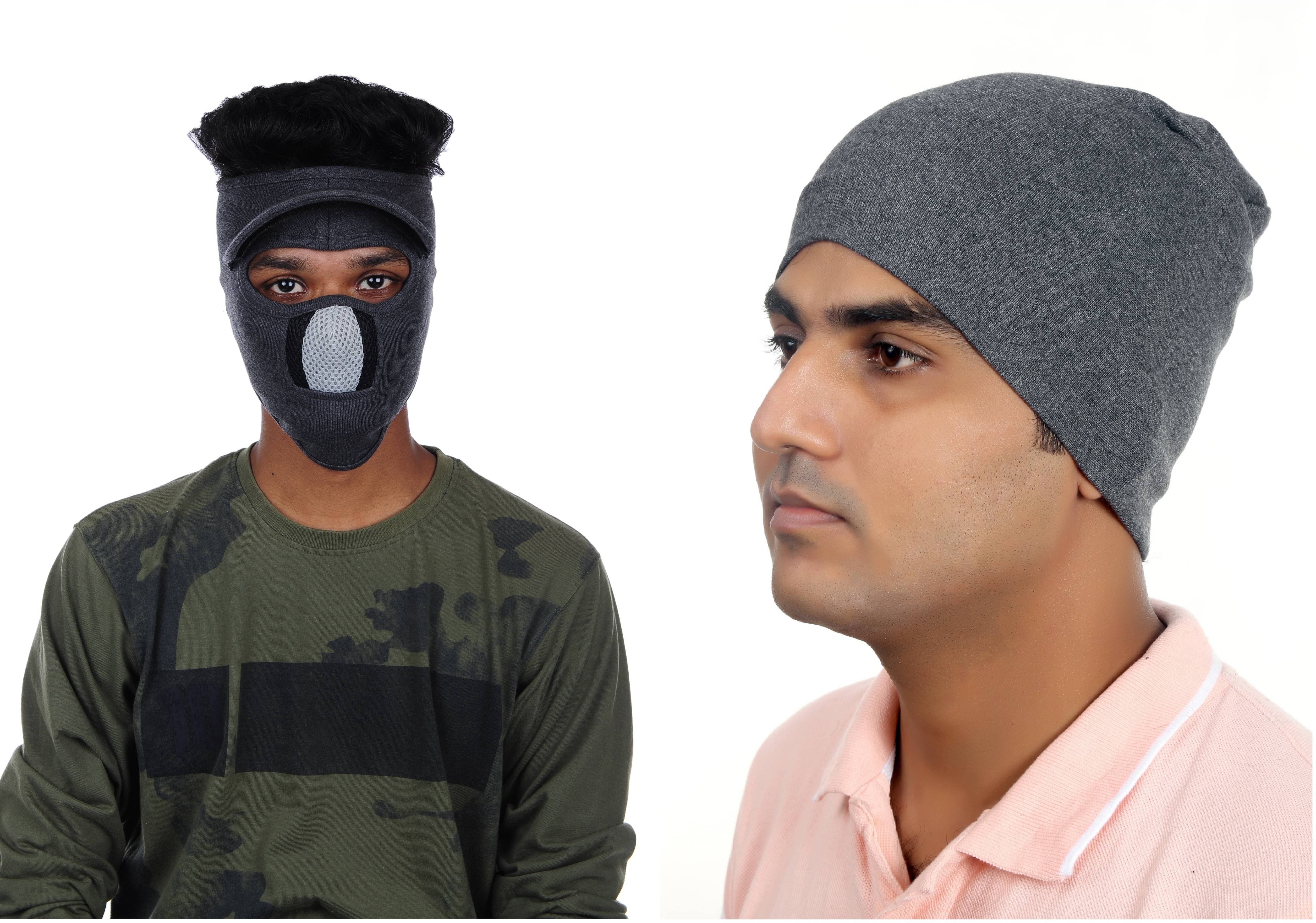 H-Store Multi Color Cotton Face & Head Cover Combo H-Store Multi Color Cotton Face & Head Cover Combo