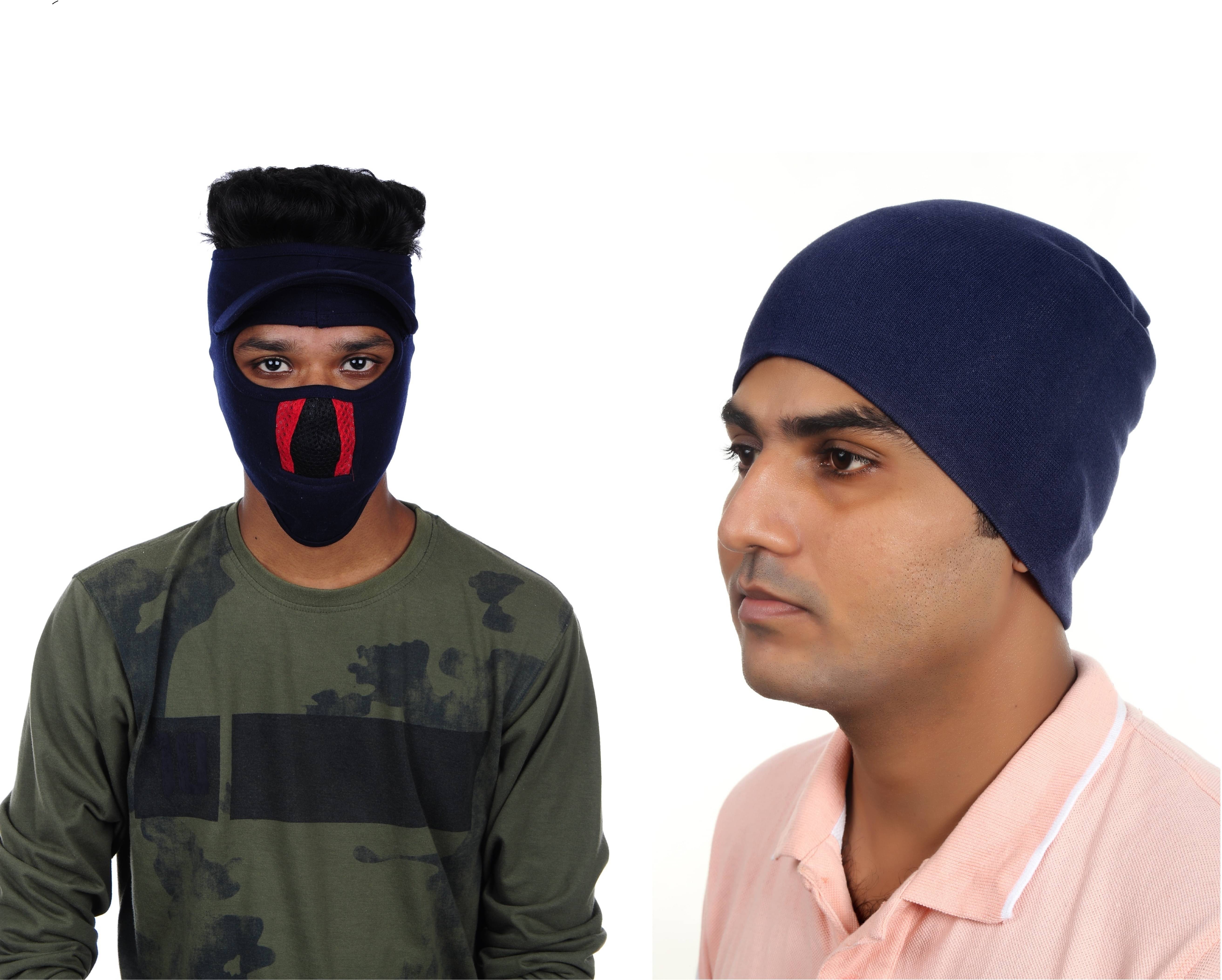 H-Store Multi Color Cotton Face & Head Cover Combo H-Store Multi Color Cotton Face & Head Cover Combo