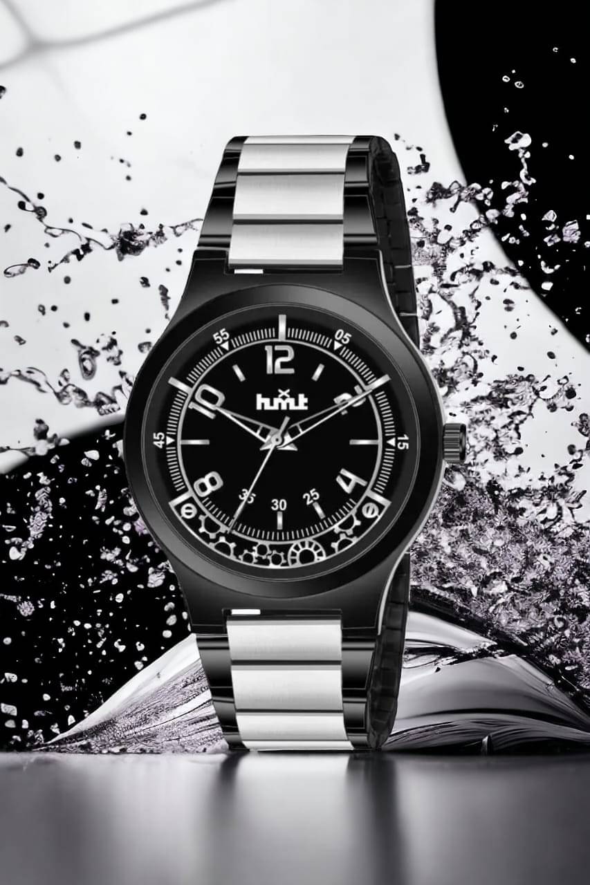     			HMXT Silver Stainless Steel Analog Men's Watch