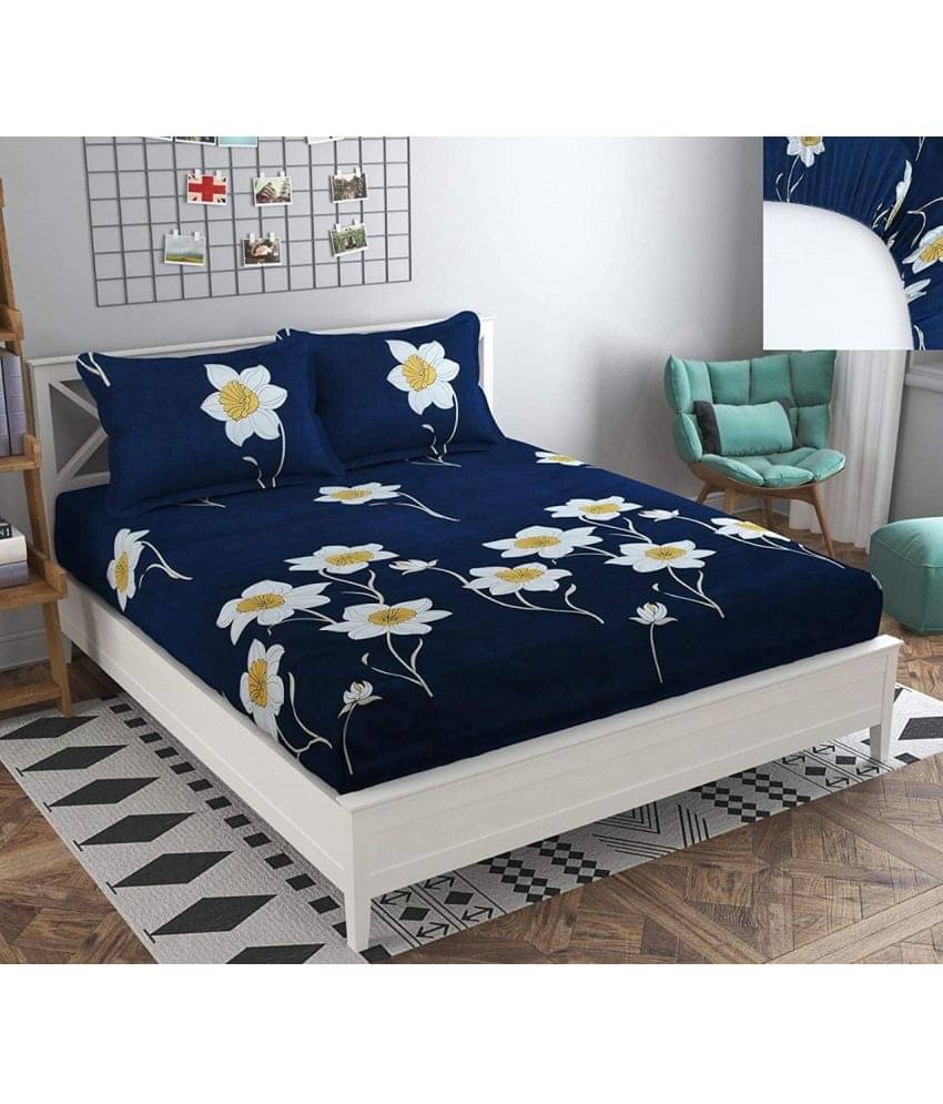     			Home Style Polyester Double Bedsheet ( Multicolor )