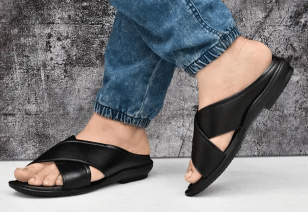 INFINITRENZ - Black Men's Korean Sandals