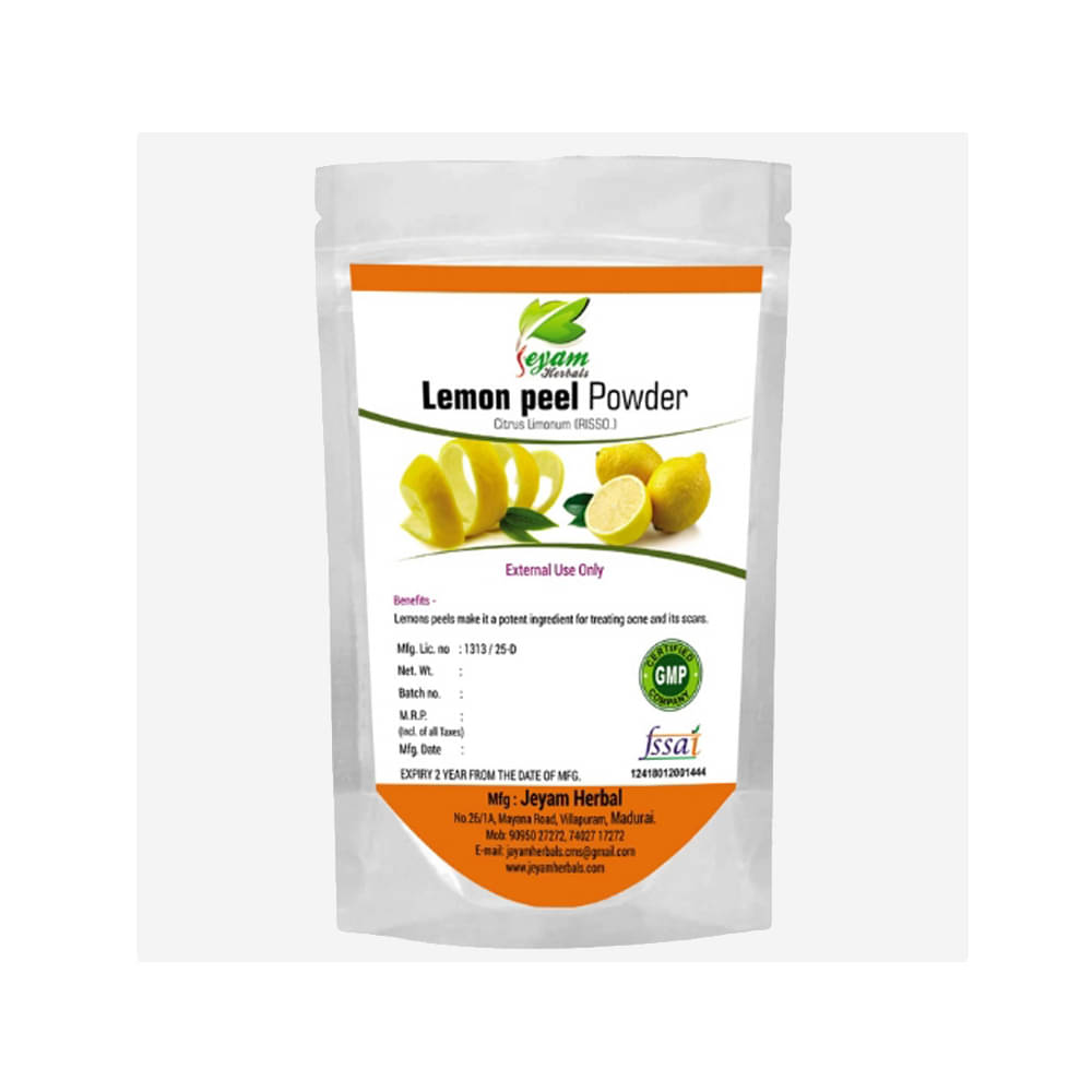 Jeyam Herbals Lemon Peel powder |sour lime | Neembu Powder 100 gm Jeyam Herbals Lemon Peel powder |sour lime | Neembu Powder 100 gm