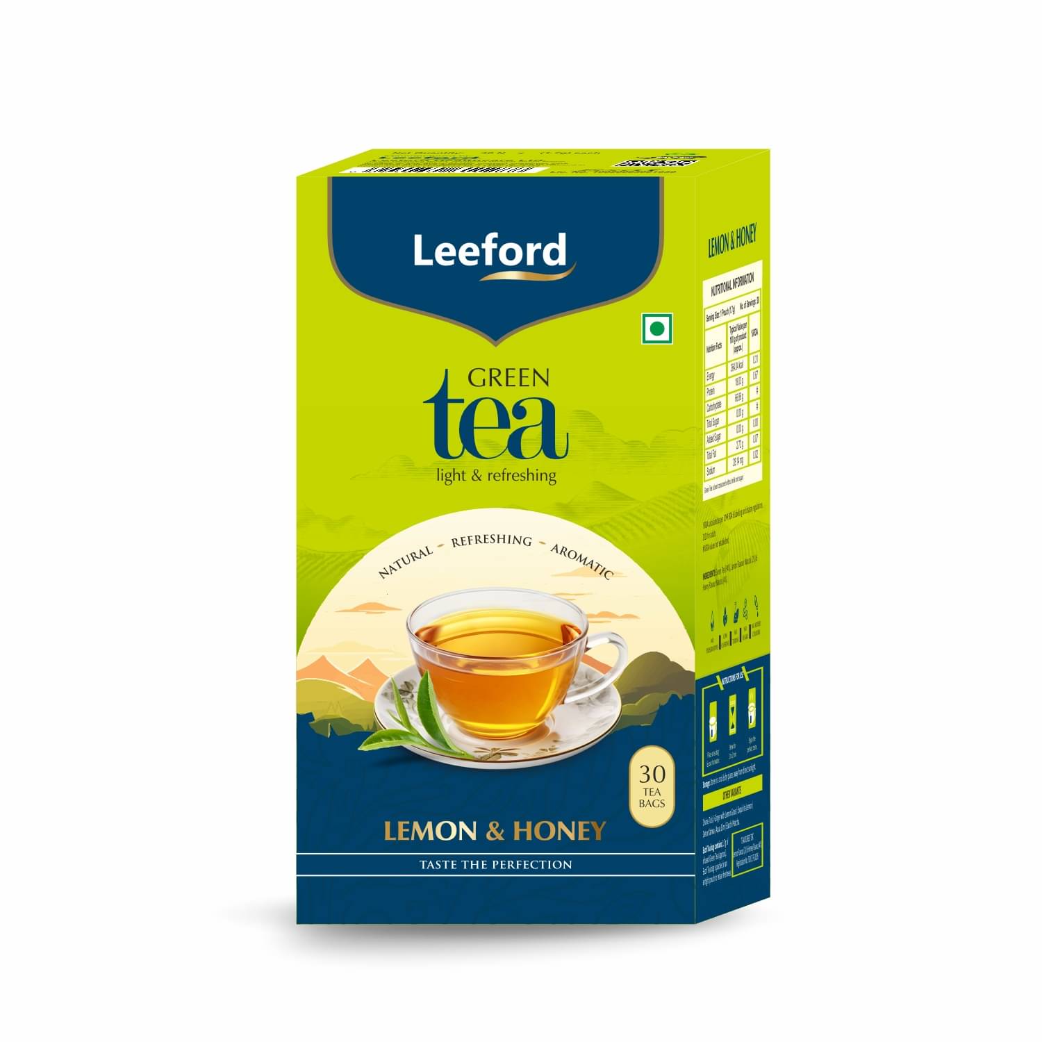 Leeford Lemon & Honey Green Tea - Supports Weight Management, Detox, lemon & honey (30 Tea Bags) Leeford Lemon & Honey Green Tea - Supports Weight Management, Detox, lemon & honey (30 Tea Bags)