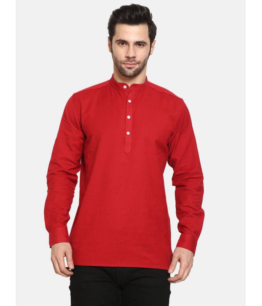     			Life Roads - Maroon Cotton Slim Fit Men's Casual Shirt ( Pack of 1 )