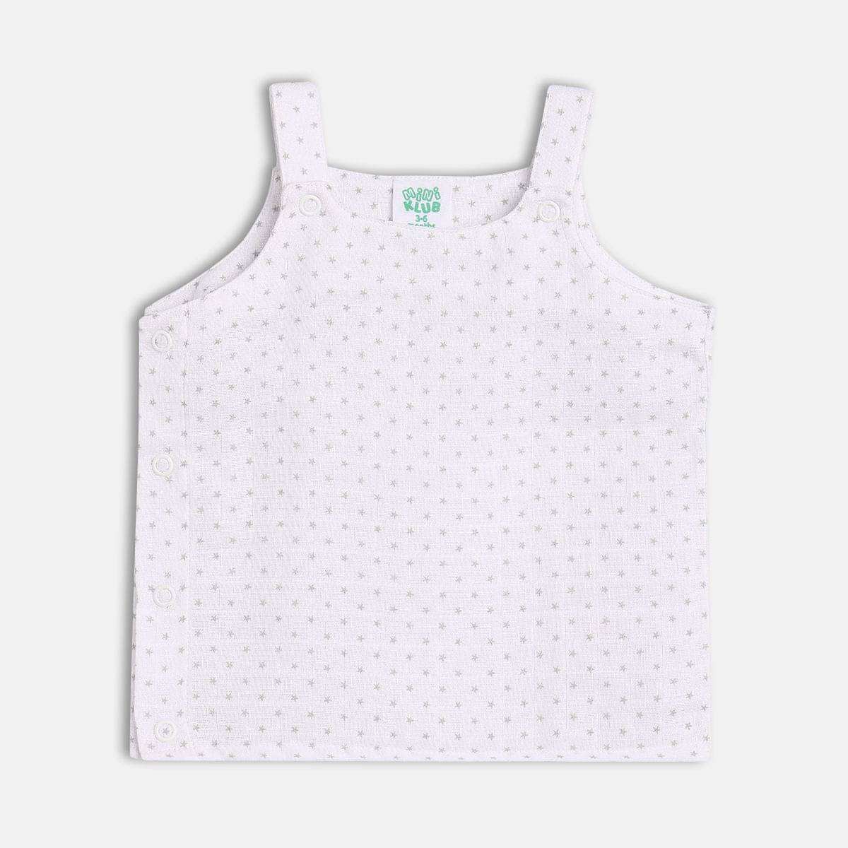     			MINI KLUB Pack of 1 Unisex for Baby Cotton Top ( White )
