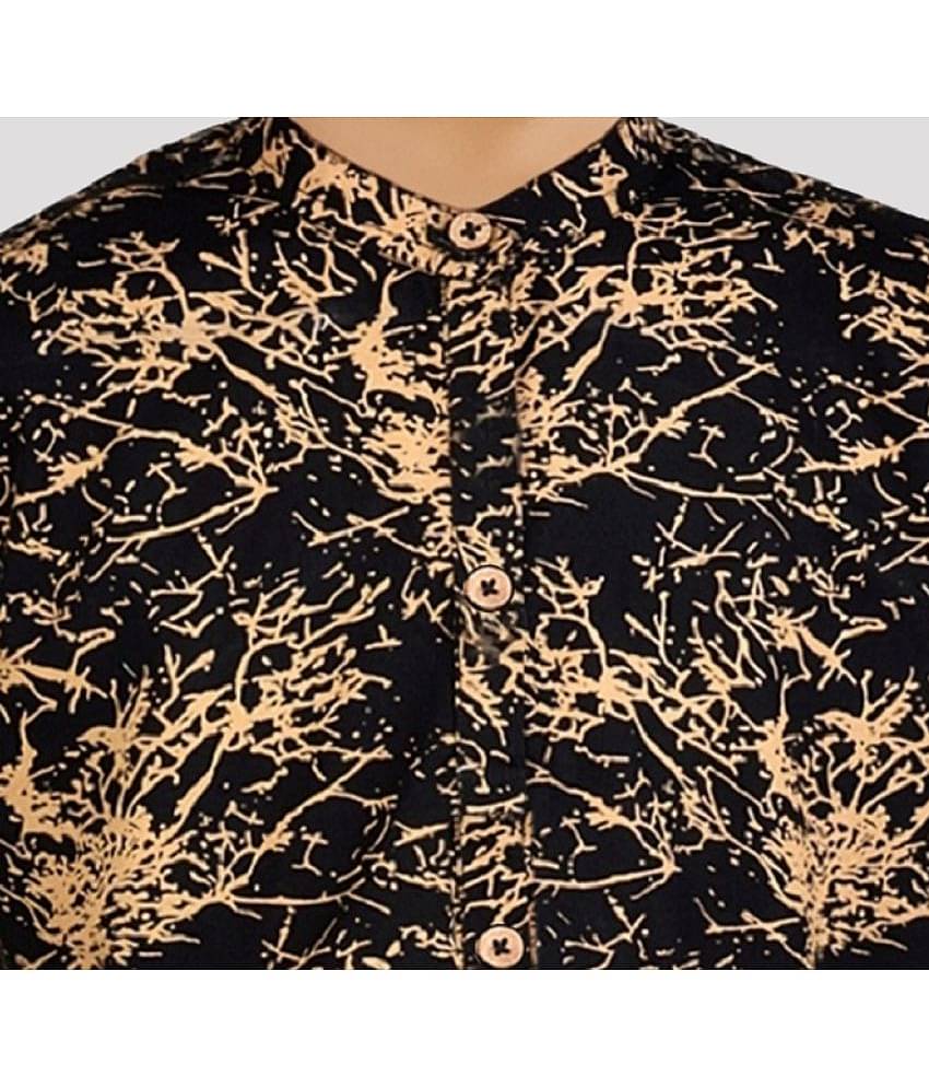 Made In The Shade Pack of 1 Boys 100% Cotton Full Sleeves Shirt ( Black )