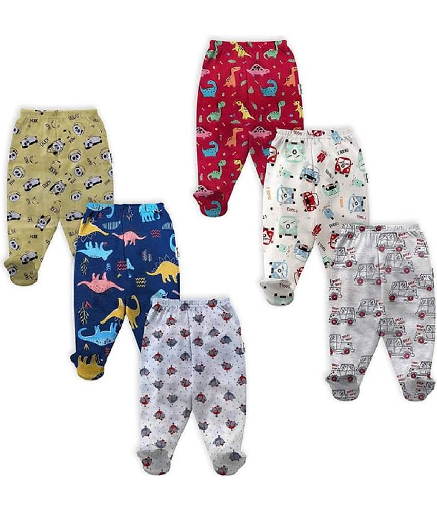 NammaBaby Pack of 6 Baby Boys Cotton Blend Pyjama ( Multi Color )