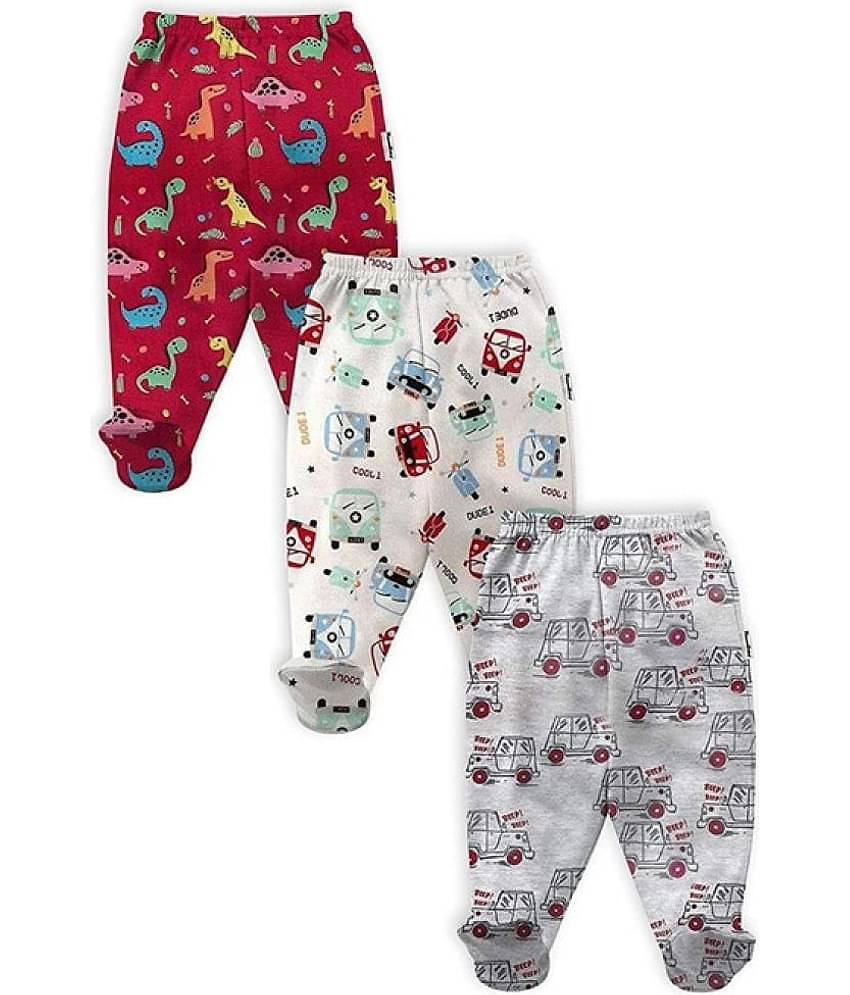 NammaBaby Pack of 6 Baby Boys Cotton Blend Pyjama ( Multi Color )