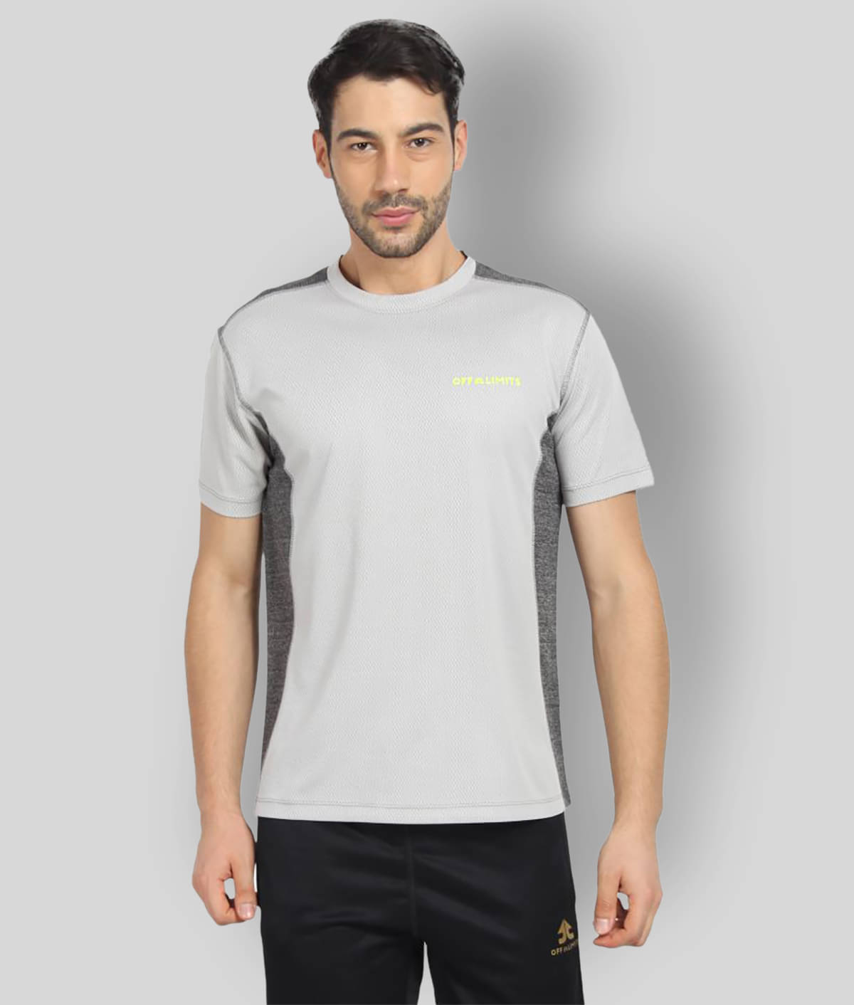 OFF LIMITS Pack of 1 Polyester Regular Fit Men's T-Shirt ( Grey ) OFF LIMITS Pack of 1 Polyester Regular Fit Men's T-Shirt ( Grey )