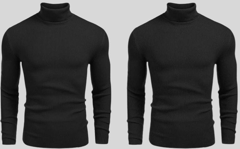     			OLENE Woollen Blend High Neck Men's Full Sleeves Pullover Sweater - Black ( Pack of 2 )