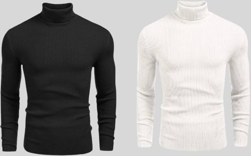     			OLENE Woollen Blend High Neck Men's Full Sleeves Pullover Sweater - Multicolor ( Pack of 2 )