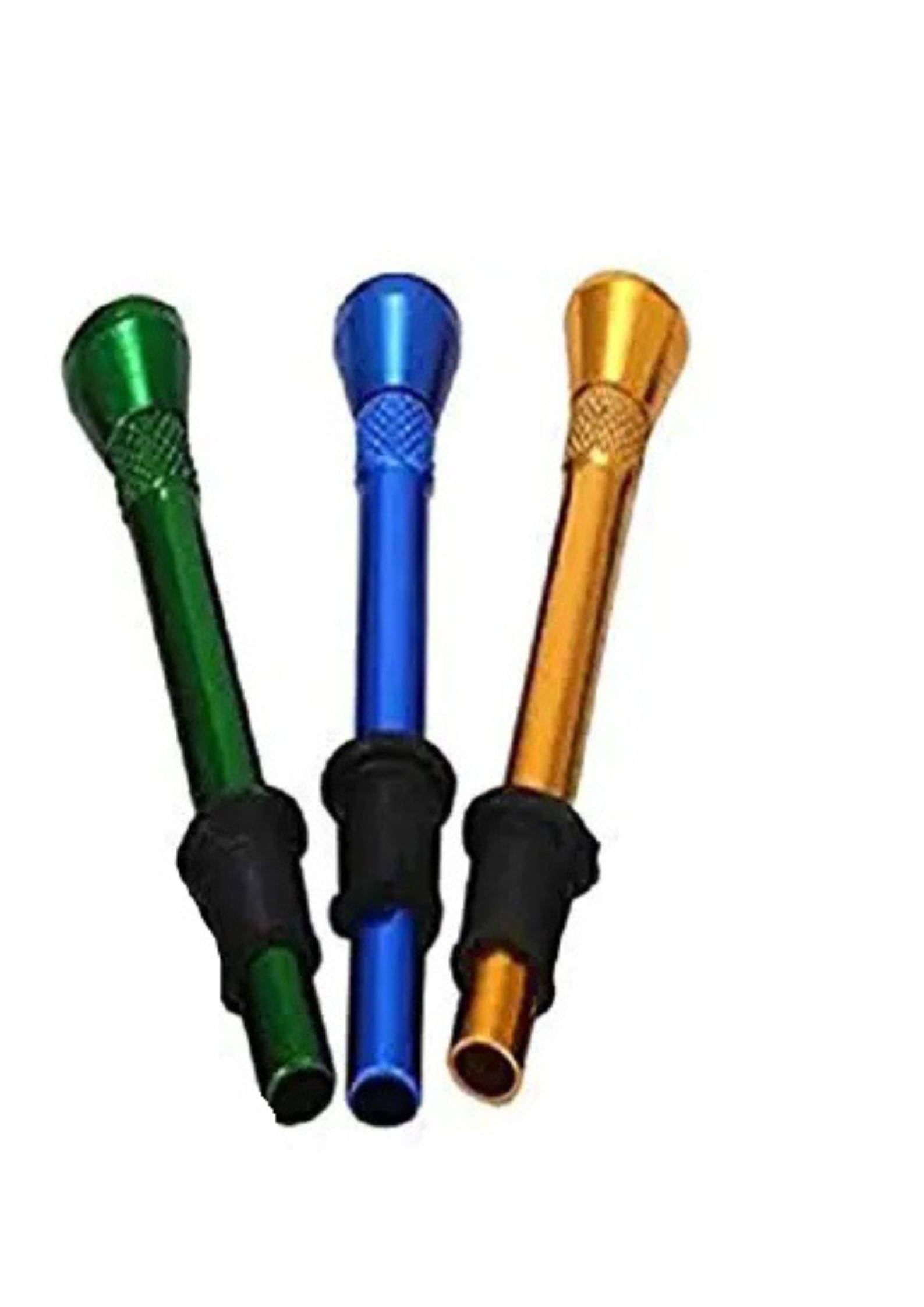 PUFF SMART Metal Bong Shooter Mouth Tip Filters 6cm 3 Pcs Aluminium Outside Fitting Hookah Mouth Tip (Multicolor, Pack of 3) PUFF SMART Metal Bong Shooter Mouth Tip Filters 6cm 3 Pcs Aluminium Outside Fitting Hookah Mouth Tip (Multicolor, Pack of 3)