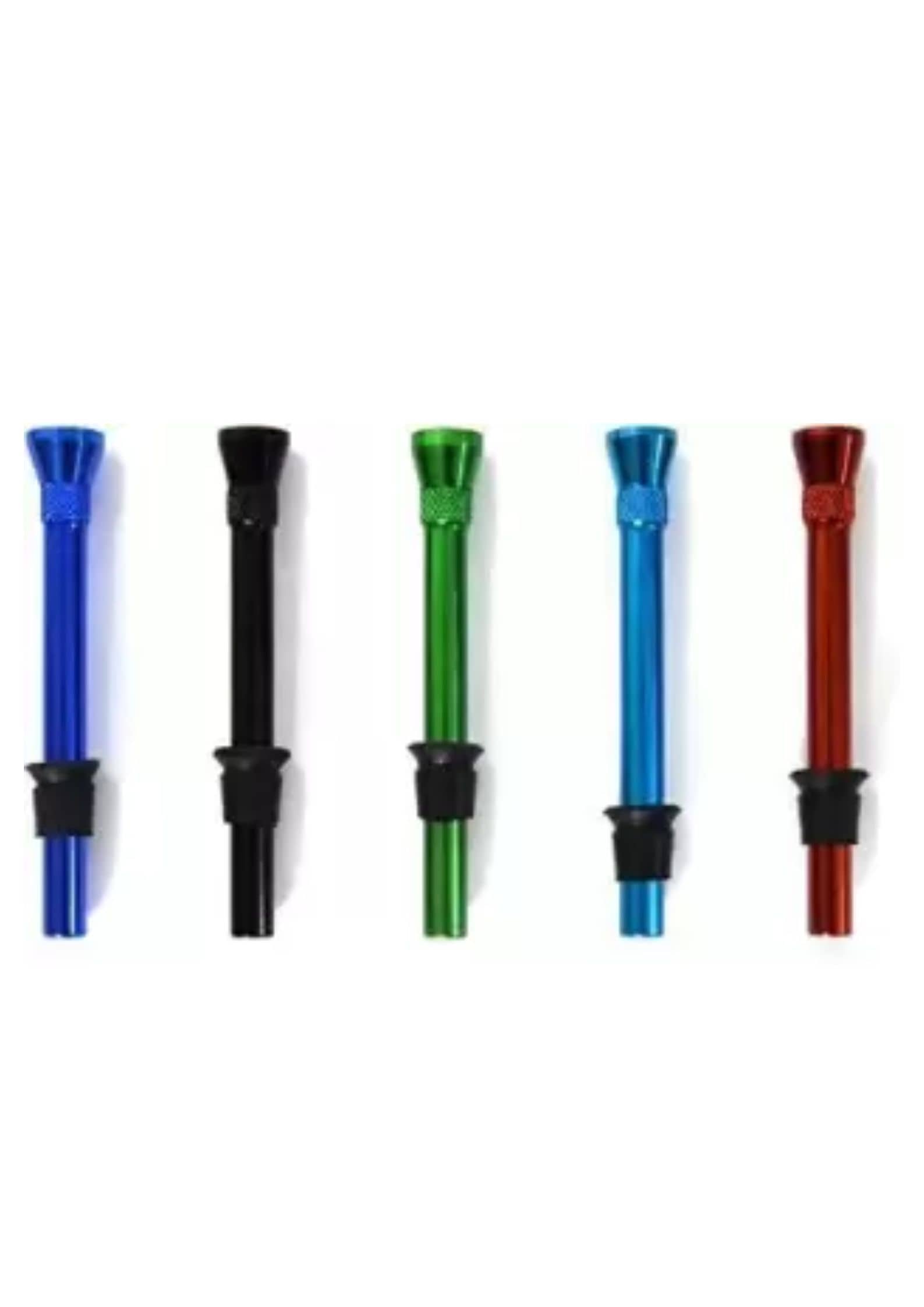 Puff Smart Aluminium Outside Fitting Hookah Mouth Tip 10cm  (Multicolor, Pack of 5)