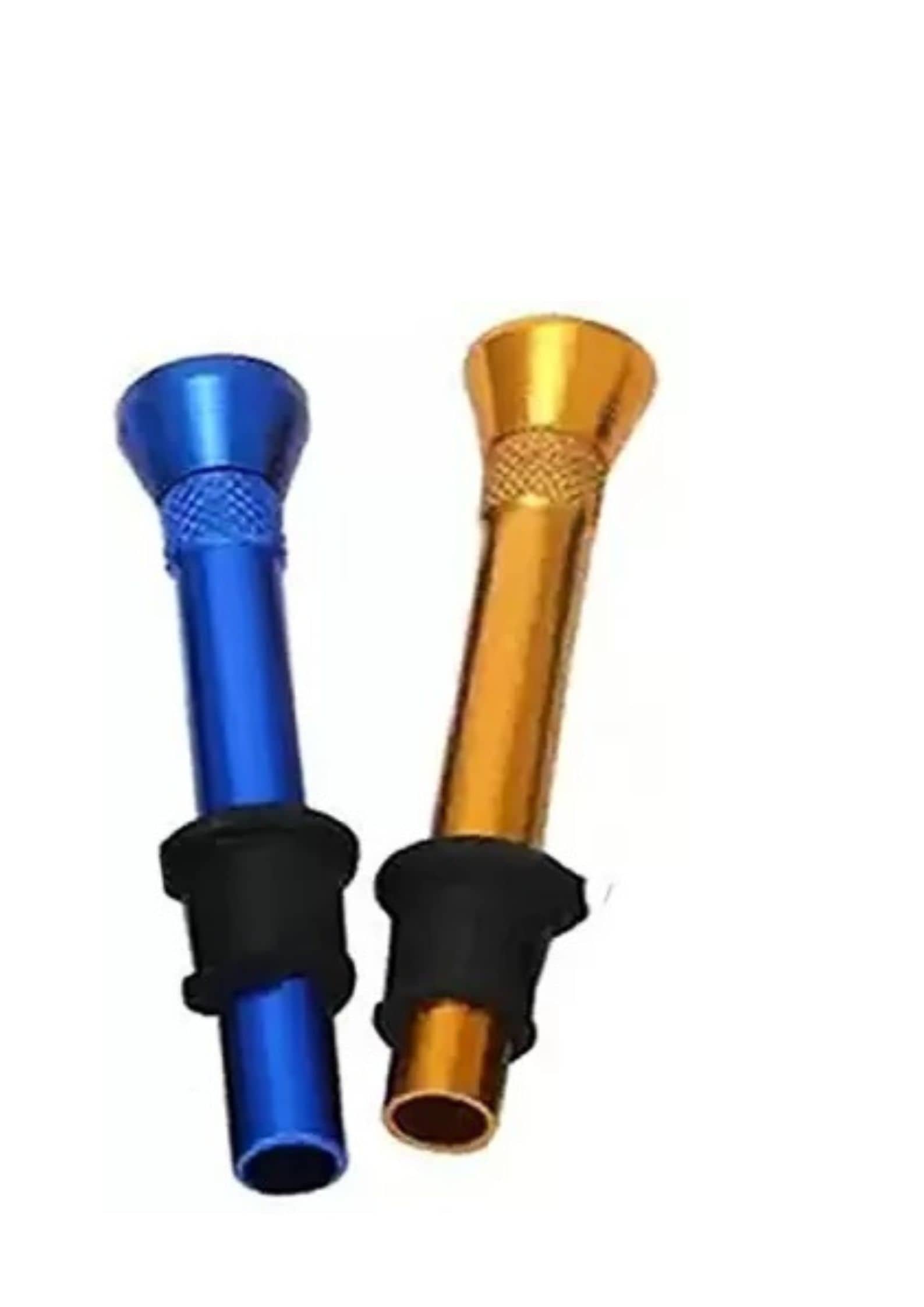 Puff Smart Metal Bong Shooter Filters 6cm 2 Pcs Aluminium Outside Fitting Hookah Mouth Tip  (Multicolor, Pack of 2)
