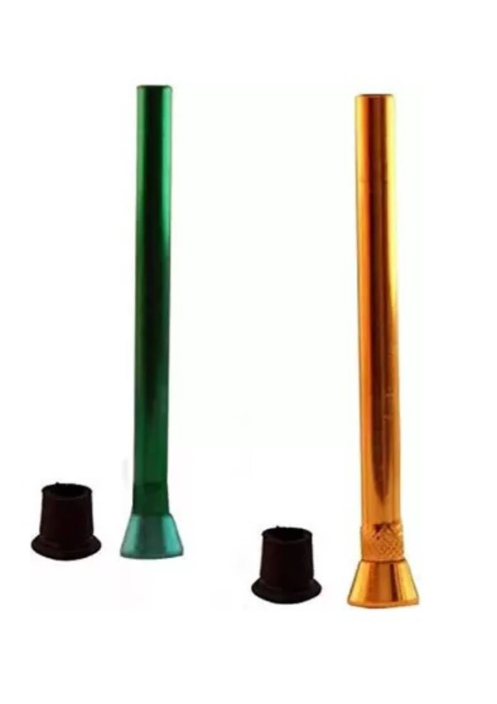 Puff Smart Metal Bong Shooter Mouth Tip Filters 10cm 2 Pcs Aluminium Outside Fitting Hookah Mouth Tip  (Multicolor, Pack of 2)