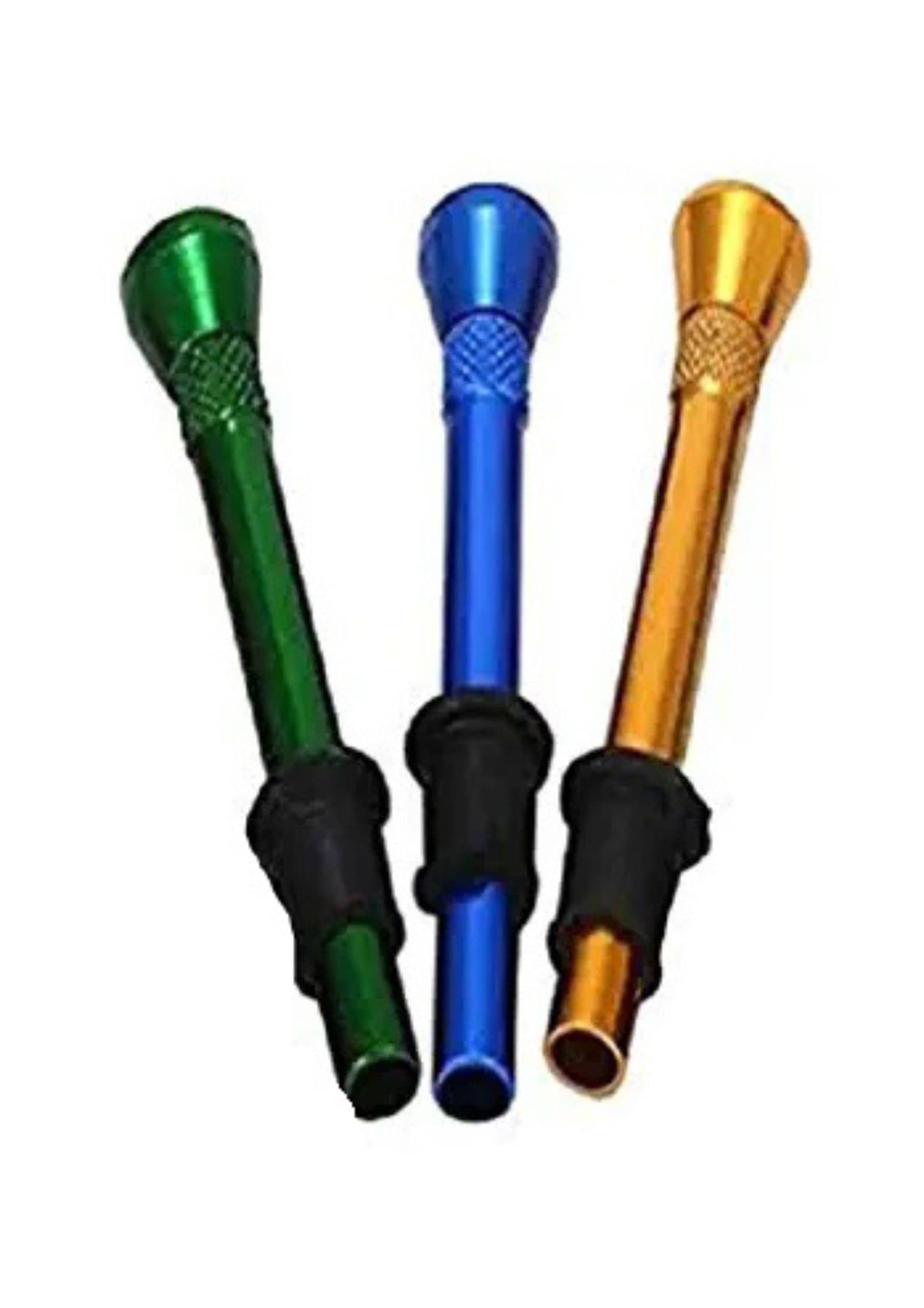 Puff Smart Metal Bong Shooter Filters 10cm 3 Pcs Aluminium Outside Fitting Hookah Mouth Tip  (Multicolor, Pack of 3)