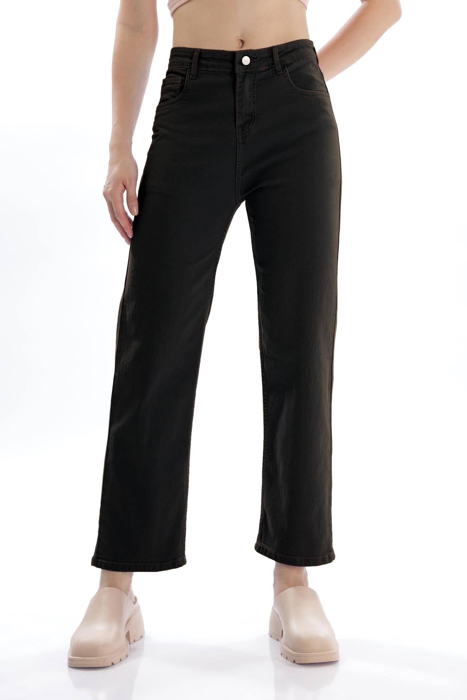     			RAGZO - Black Denim Wide Leg Women's Jeans ( Pack of 1 )