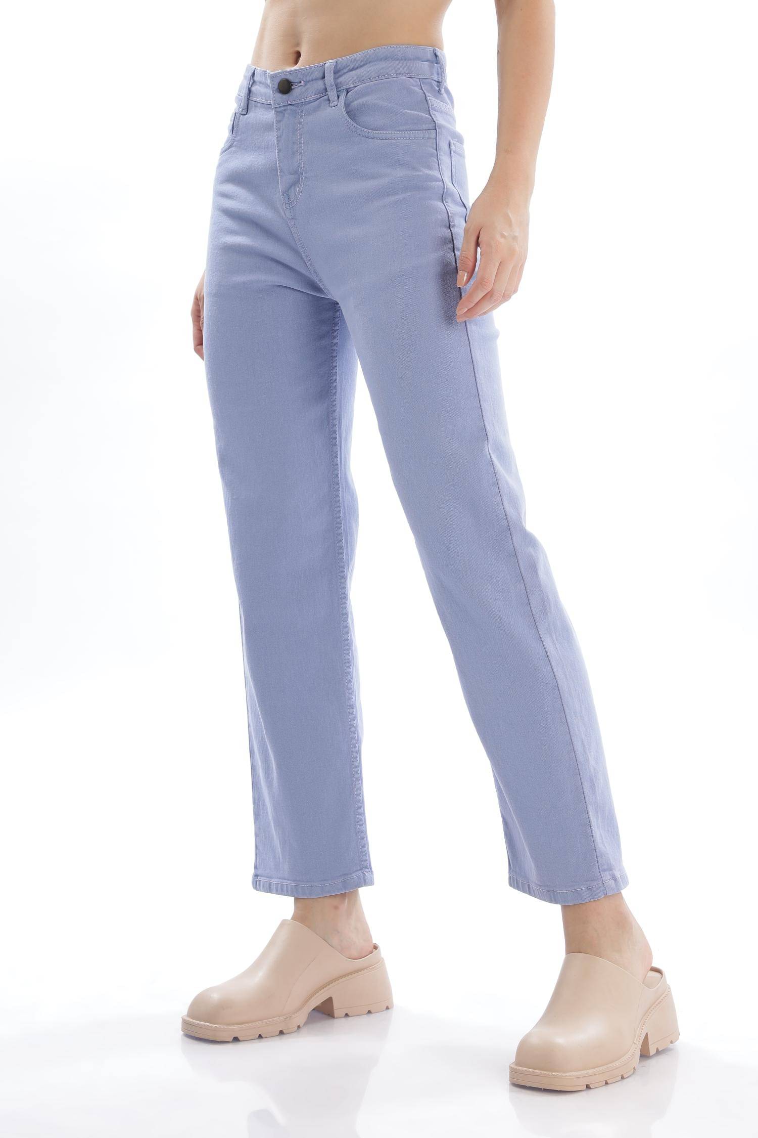     			RAGZO - Lavender Denim Wide Leg Women's Jeans ( Pack of 1 )