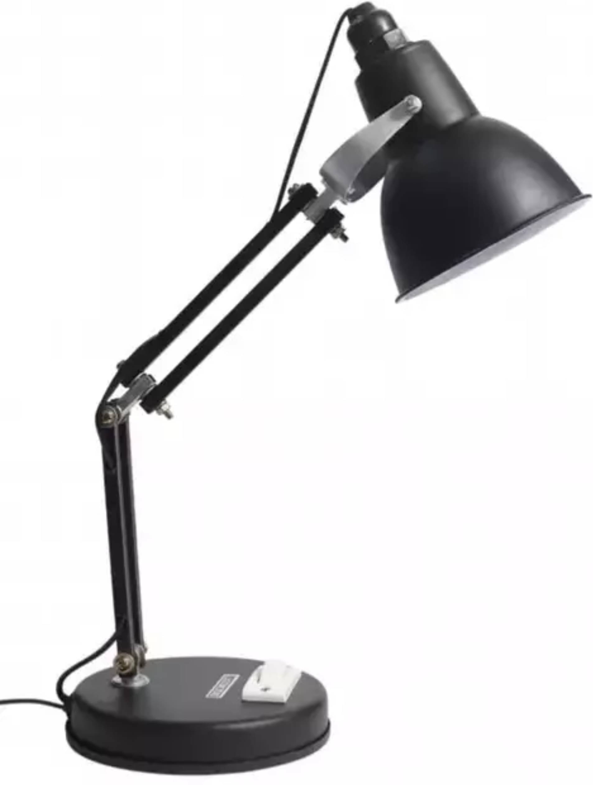     			SPARKWORLD Black Study Table Lamp ( Pack of 1 )