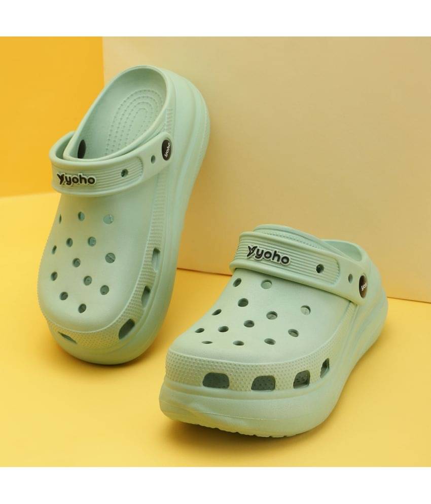     			Yoho Green Clogs