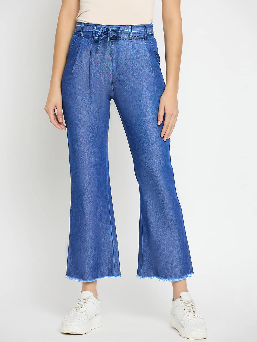     			novio Pack of 1 Girls Cotton Blend Pants ( Blue )