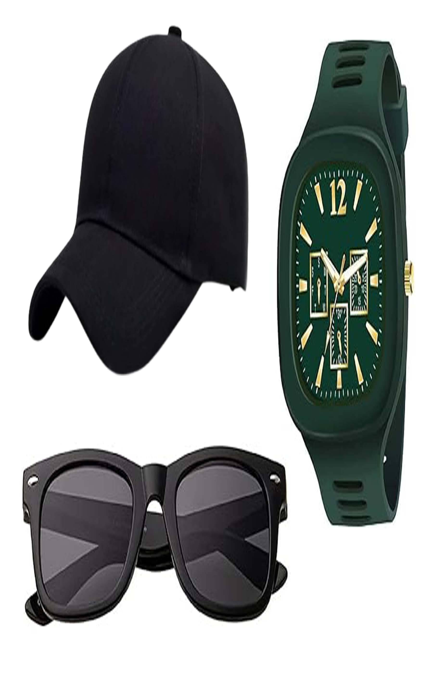     			windexa Pack of 3 Polyester Men's Cap ( Multicolor )