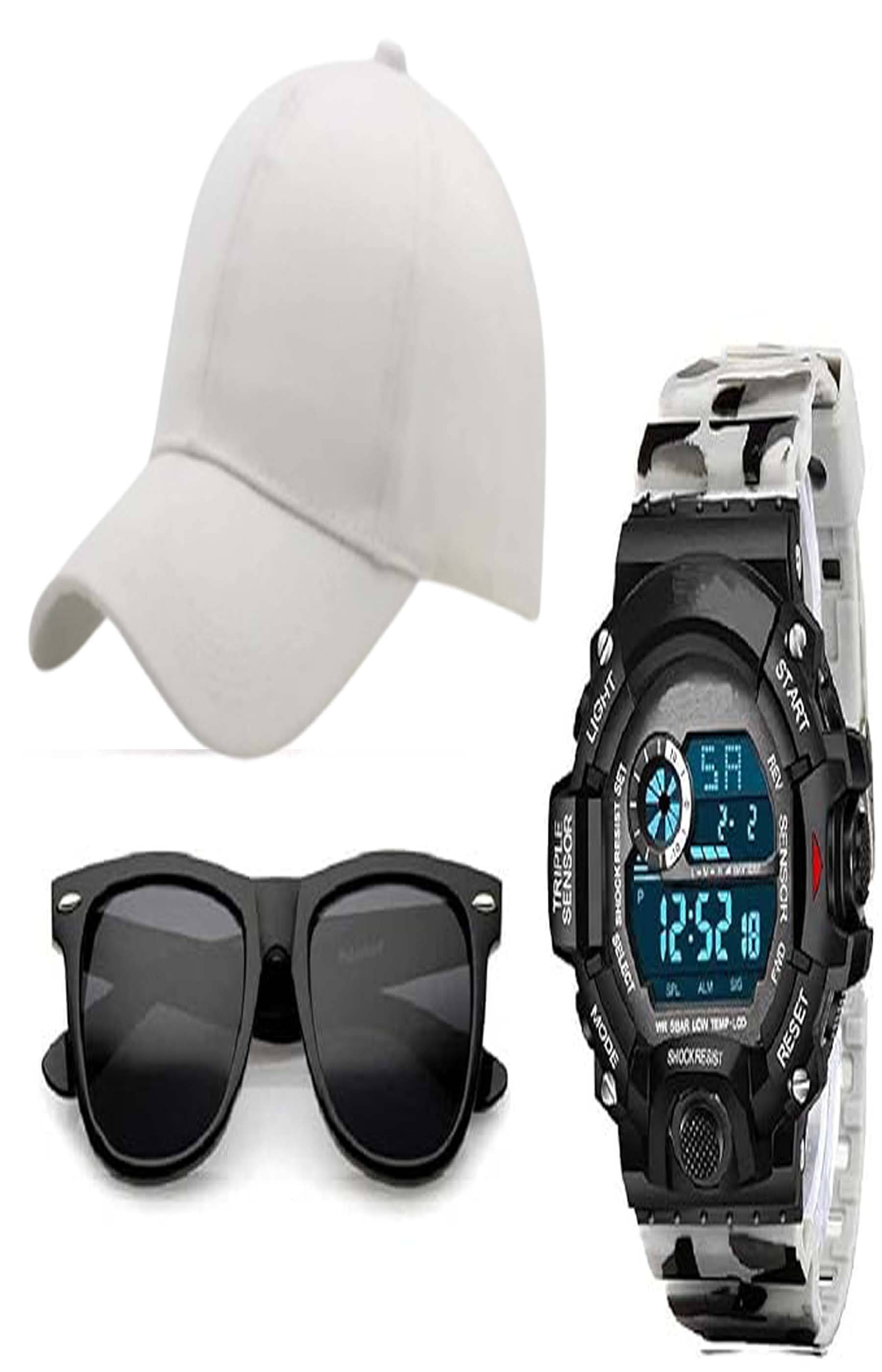 windexa Pack of 3 Polyester Men's Cap ( Multicolor ) windexa Pack of 3 Polyester Men's Cap ( Multicolor )