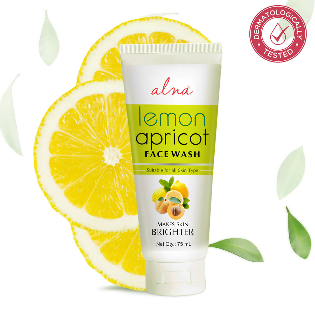     			Alna Lemon Apricot Face Wash 75ml Suitable For all Skin Type , Pack of 1