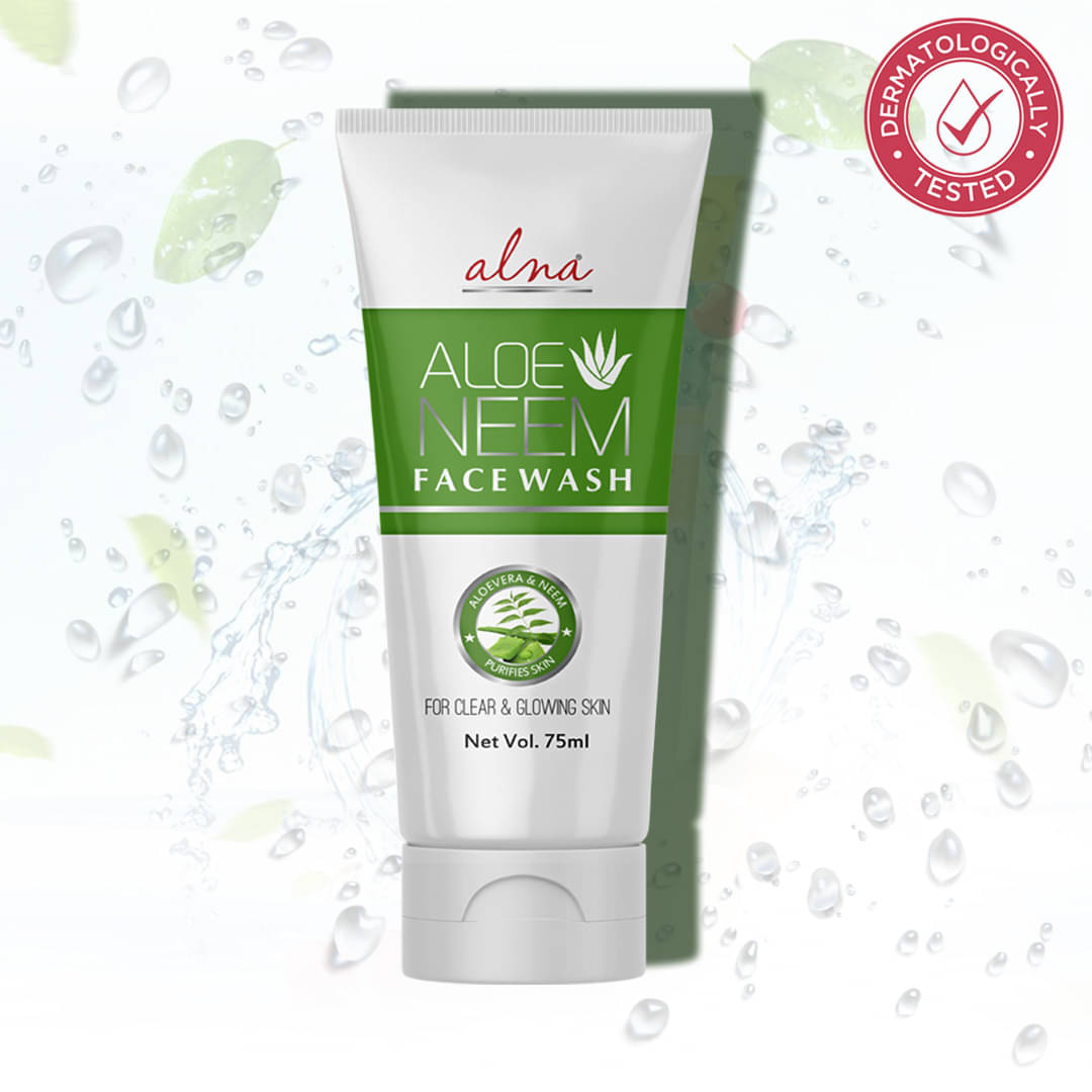     			Alna Aloe Neem Face Wash 75ml For Clear & Glowing Skin , Pack of 1