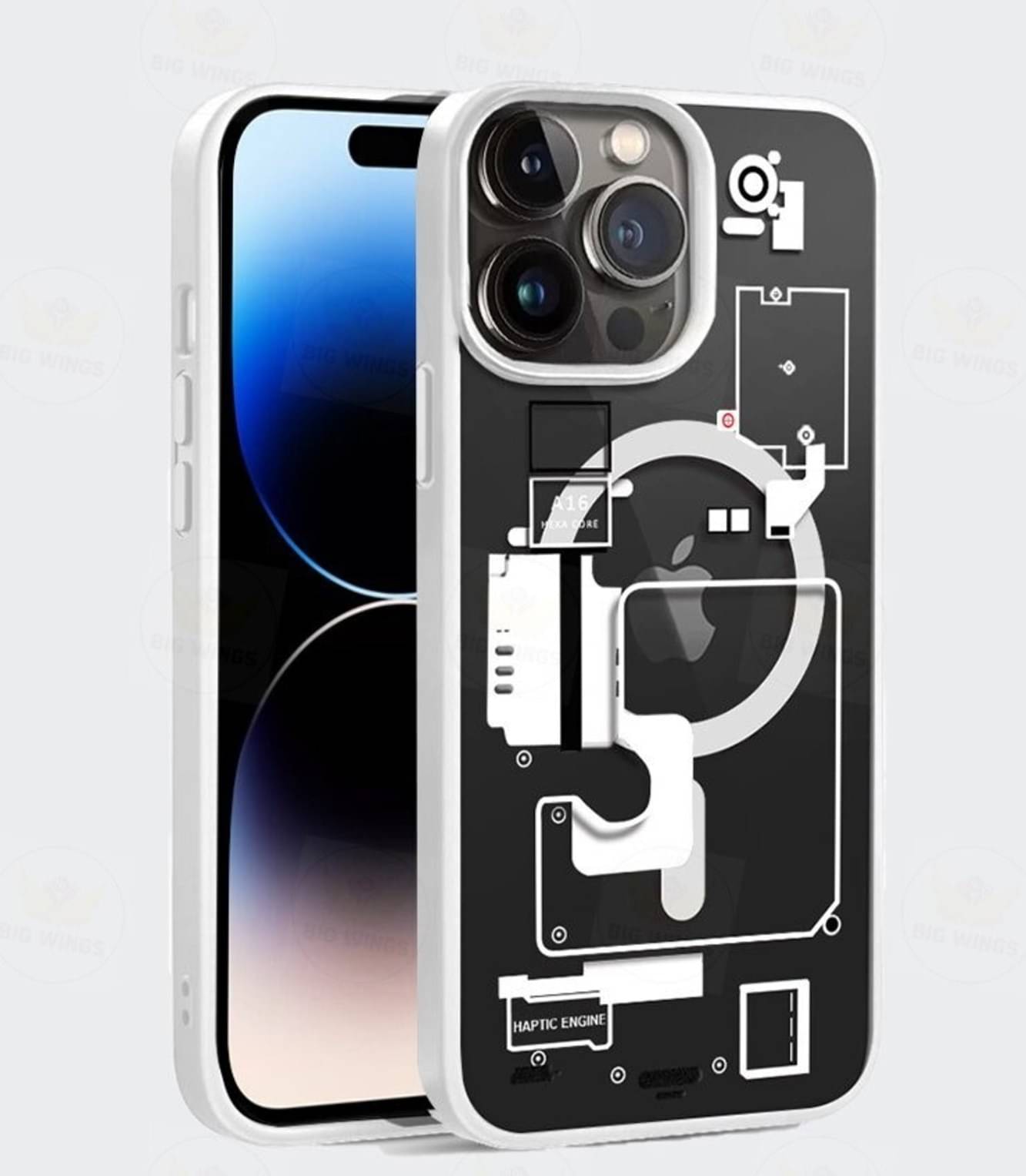 BIG WINGS White Printed Back Cover Polycarbonate Compatible For Apple iPhone 13 Pro ( Pack of 1 ) BIG WINGS White Printed Back Cover Polycarbonate Compatible For Apple iPhone 13 Pro ( Pack of 1 )