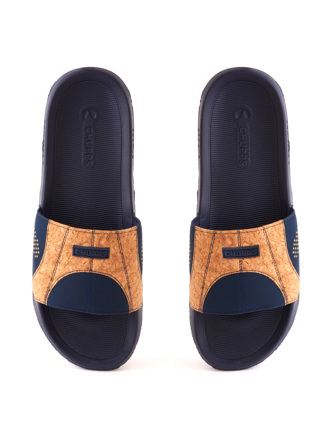     			CHUPPS Navy Men's Slide Flip Flop