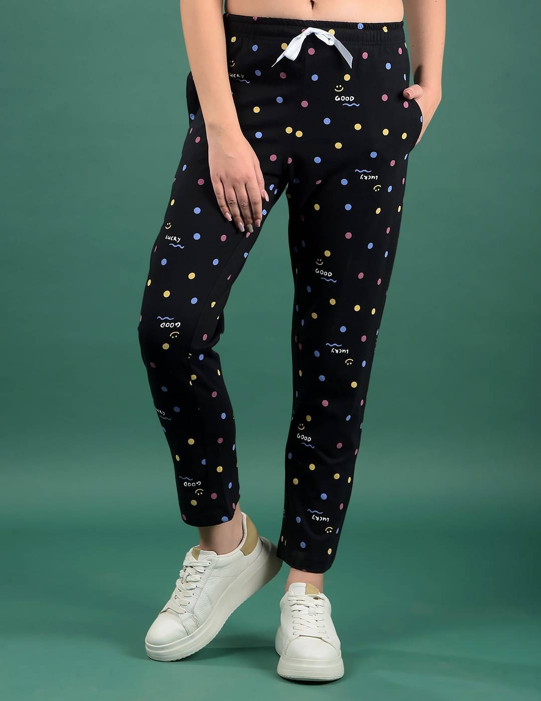     			Dollar Missy Black Cotton Blend Women's Nightwear Pyjama ( Pack of 1 )