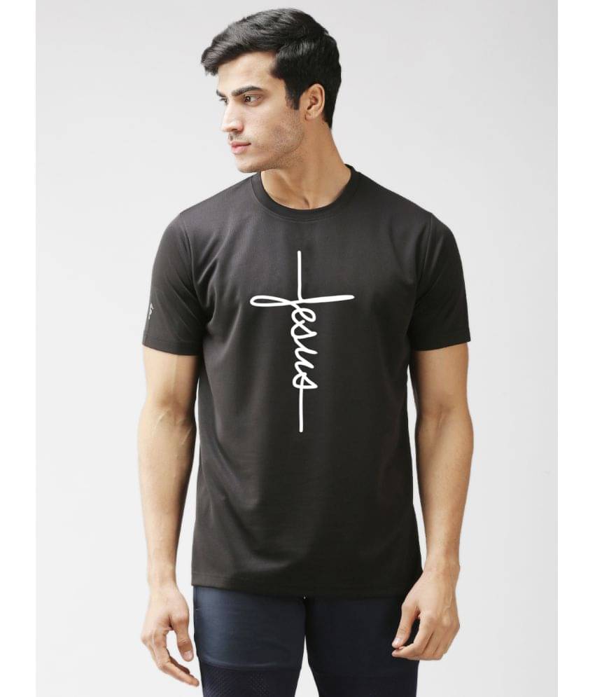 EPPE Pack of 1 Polyester Regular Fit Men's T-Shirt ( Black ) EPPE Pack of 1 Polyester Regular Fit Men's T-Shirt ( Black )