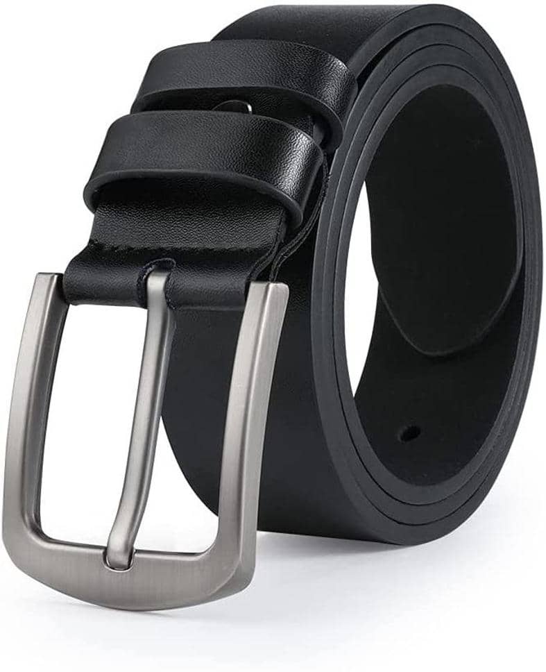 Elite Crafts - Black 100% Leather Men's Formal Belt ( Pack of 1 )