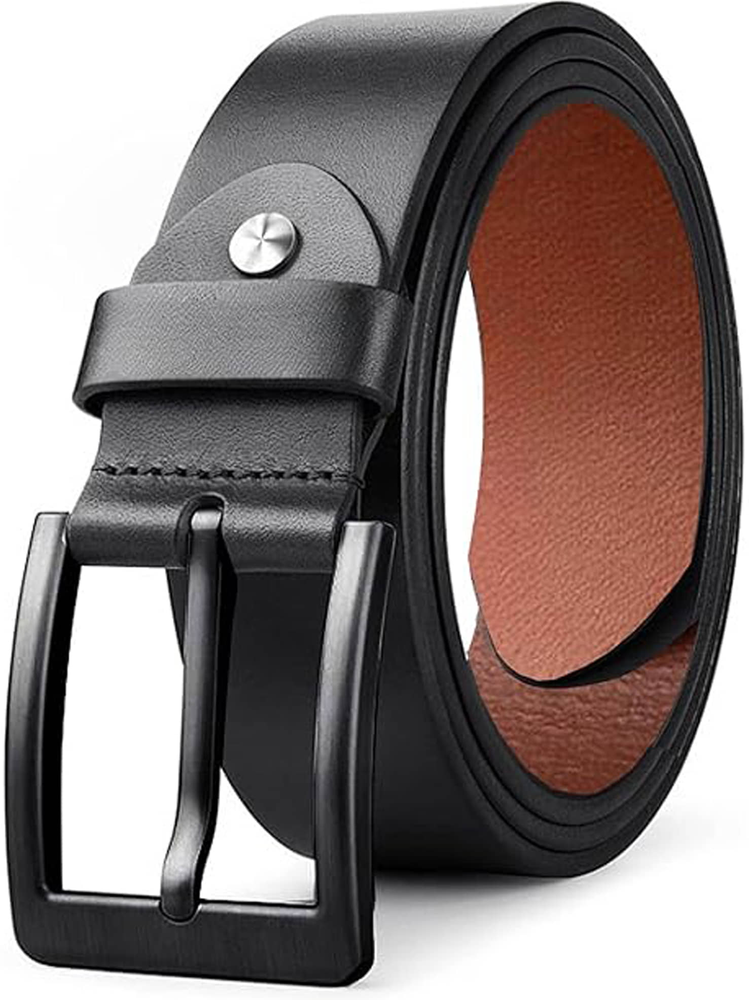 Elite Crafts - Black 100% Leather Men's Formal Belt ( Pack of 1 )