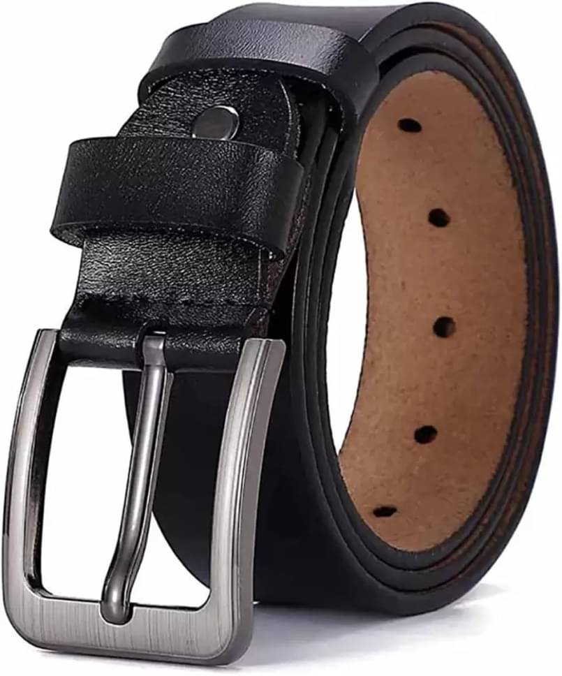 Elite Crafts - Black 100% Leather Men's Formal Belt ( Pack of 1 ) Elite Crafts - Black 100% Leather Men's Formal Belt ( Pack of 1 )