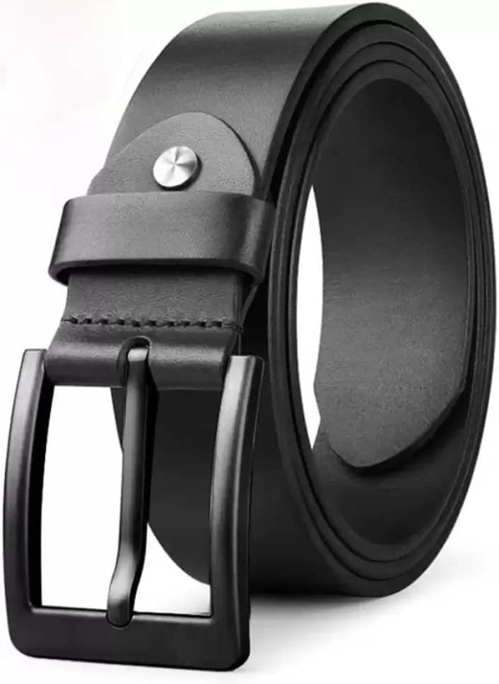 Elite Crafts - Black 100% Leather Men's Formal Belt ( Pack of 1 )