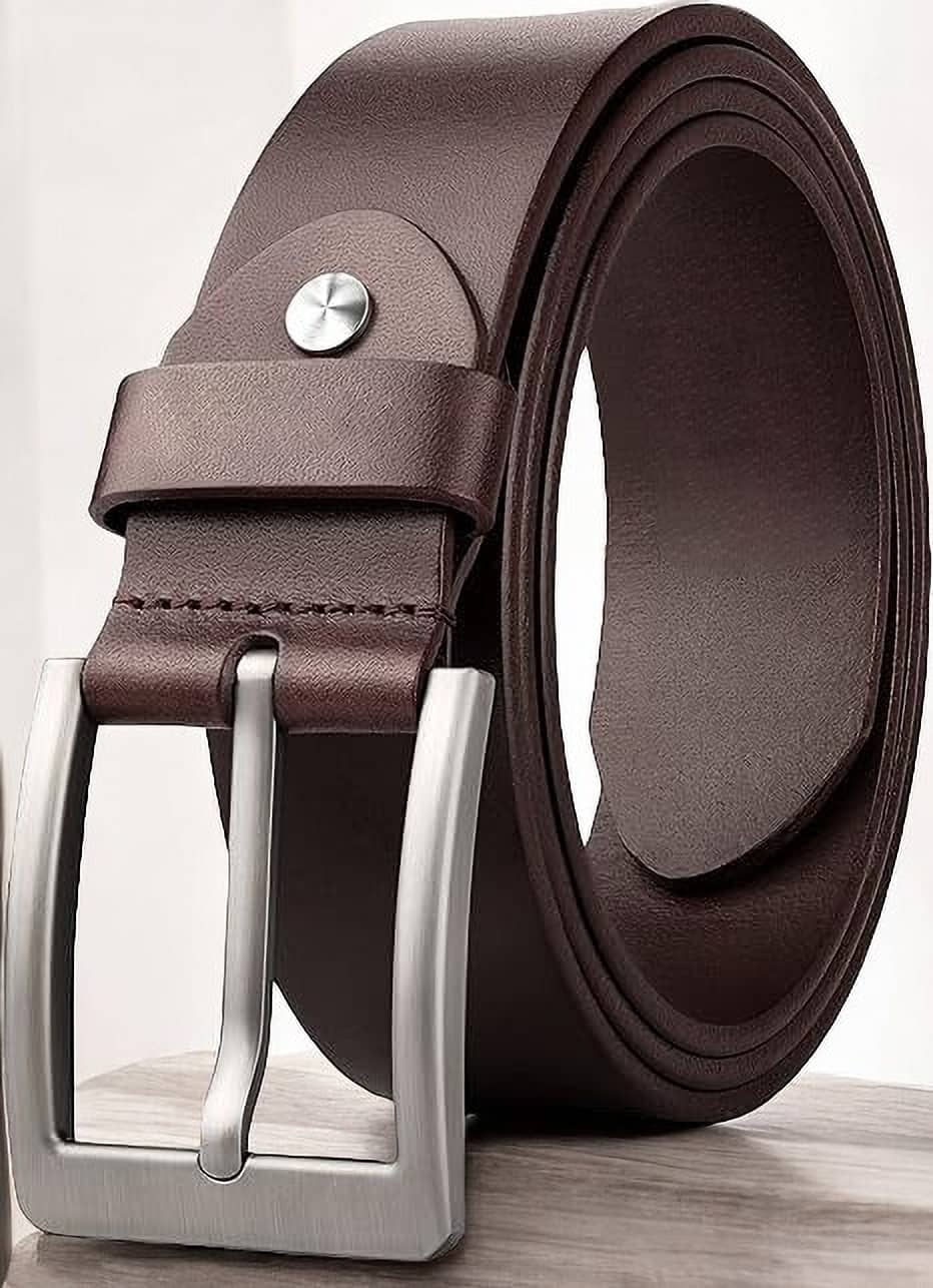 Elite Crafts - Brown 100% Leather Men's Formal Belt ( Pack of 1 )