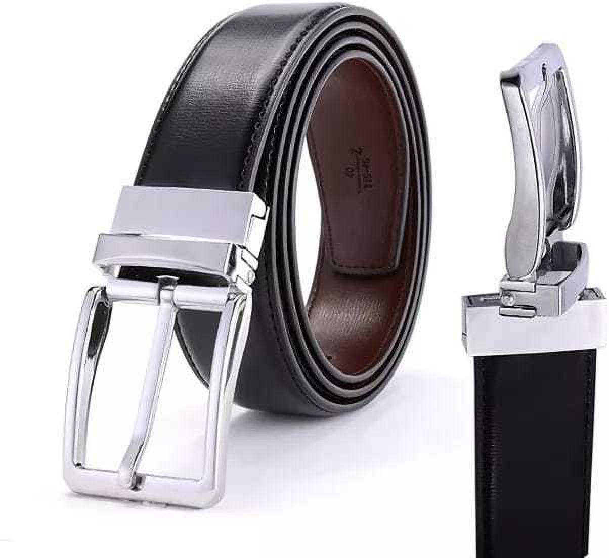 Elite Crafts - Brown 100% Leather Men's Reversible Belt ( Pack of 1 ) Elite Crafts - Brown 100% Leather Men's Reversible Belt ( Pack of 1 )