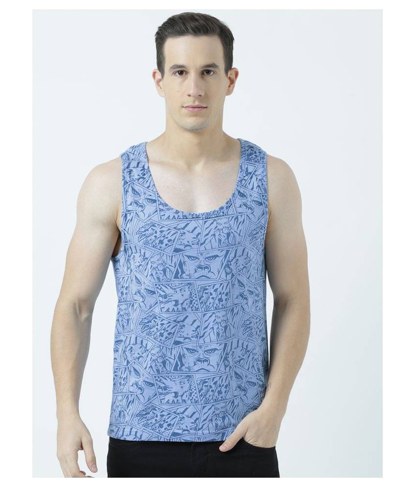 Huetrap Pack of 1 Cotton Regular Fit Men's T-Shirt ( Blue ) Huetrap Pack of 1 Cotton Regular Fit Men's T-Shirt ( Blue )