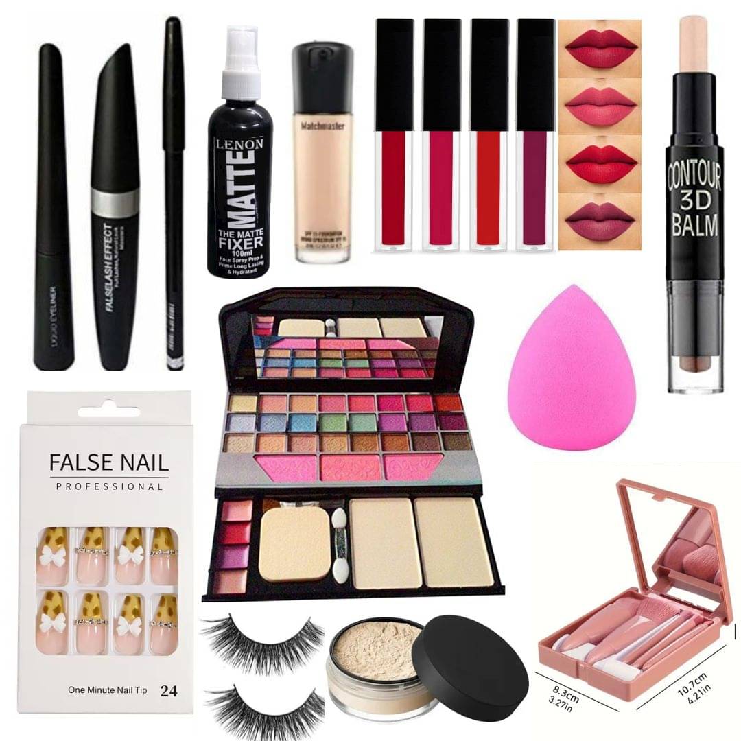     			Lenon Makeup Kit ( Set of 11 Daily Need Item for Girl & Women )