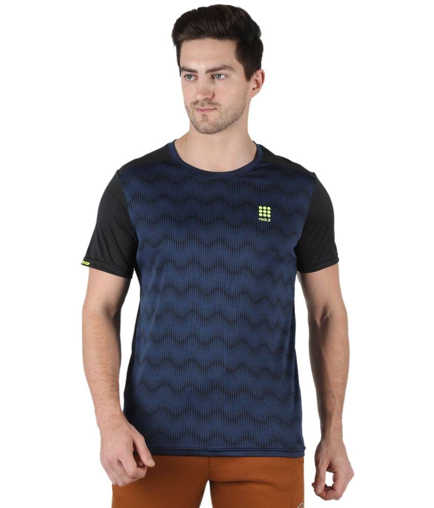 Rock.it Pack of 1 Polyester Regular Fit Men's T-Shirt ( Navy Blue ) Rock.it Pack of 1 Polyester Regular Fit Men's T-Shirt ( Navy Blue )