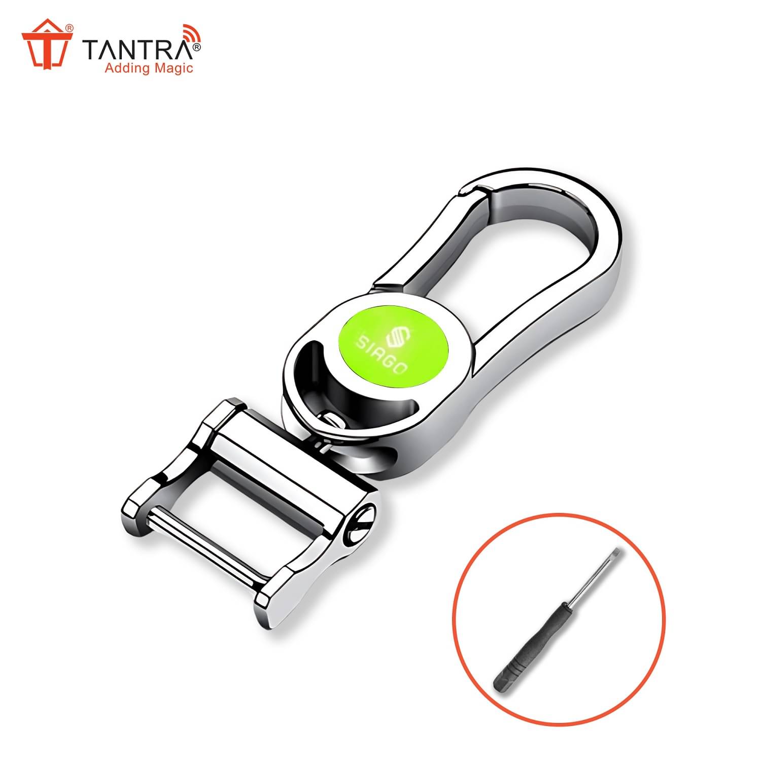     			SIAGO Heavy Duty Car Key Chain Hook Type Stylish Metal Car Keychain Compatible with Tata, Maruti, Suzuki, Honda, Hyundai, Kia, Mahindra, Toyota Etc..
