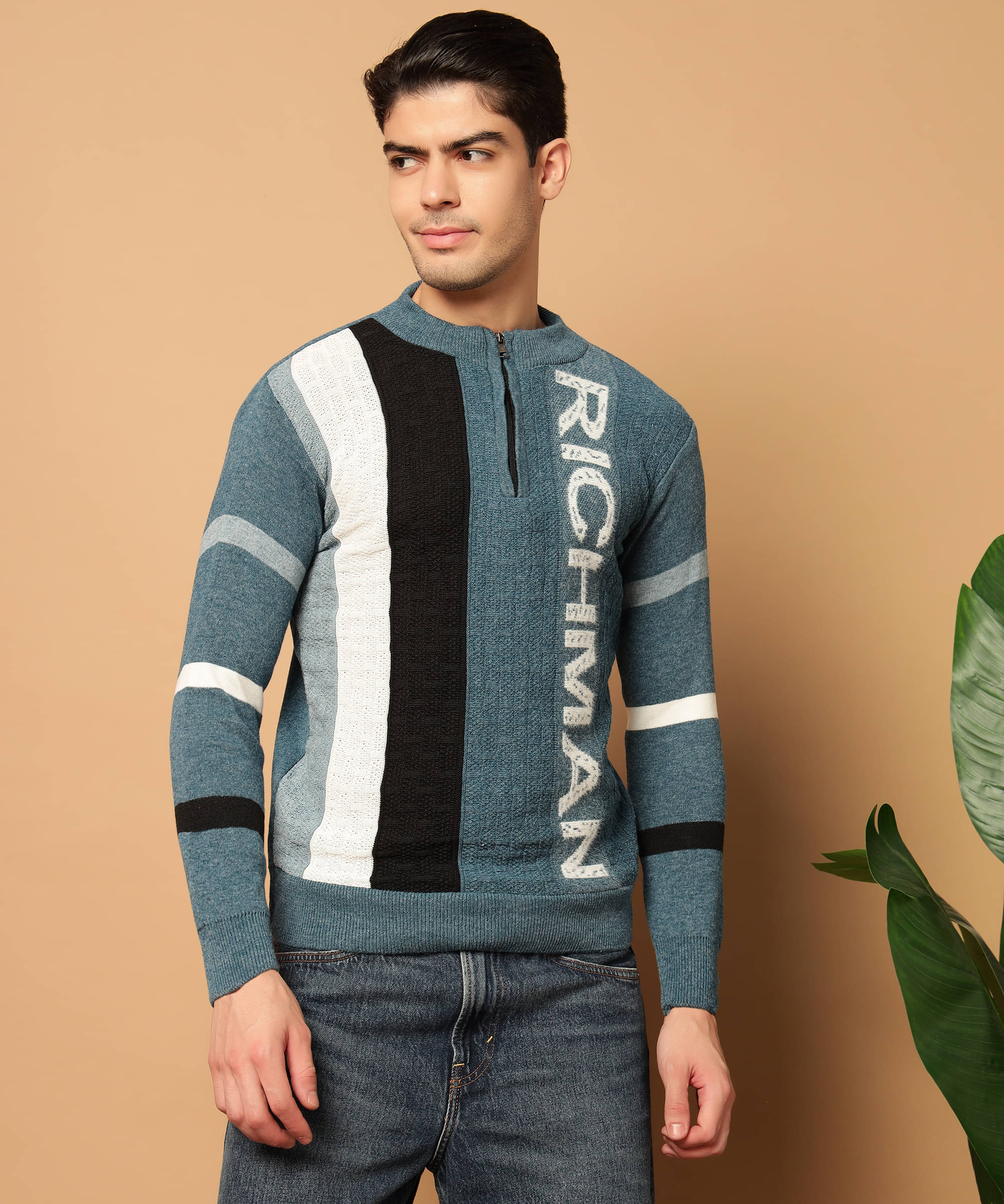 TWOCRAZIIE Woollen Round Neck Men's Full Sleeves Pullover Sweater - Blue ( Pack of 1 ) TWOCRAZIIE Woollen Round Neck Men's Full Sleeves Pullover Sweater - Blue ( Pack of 1 )