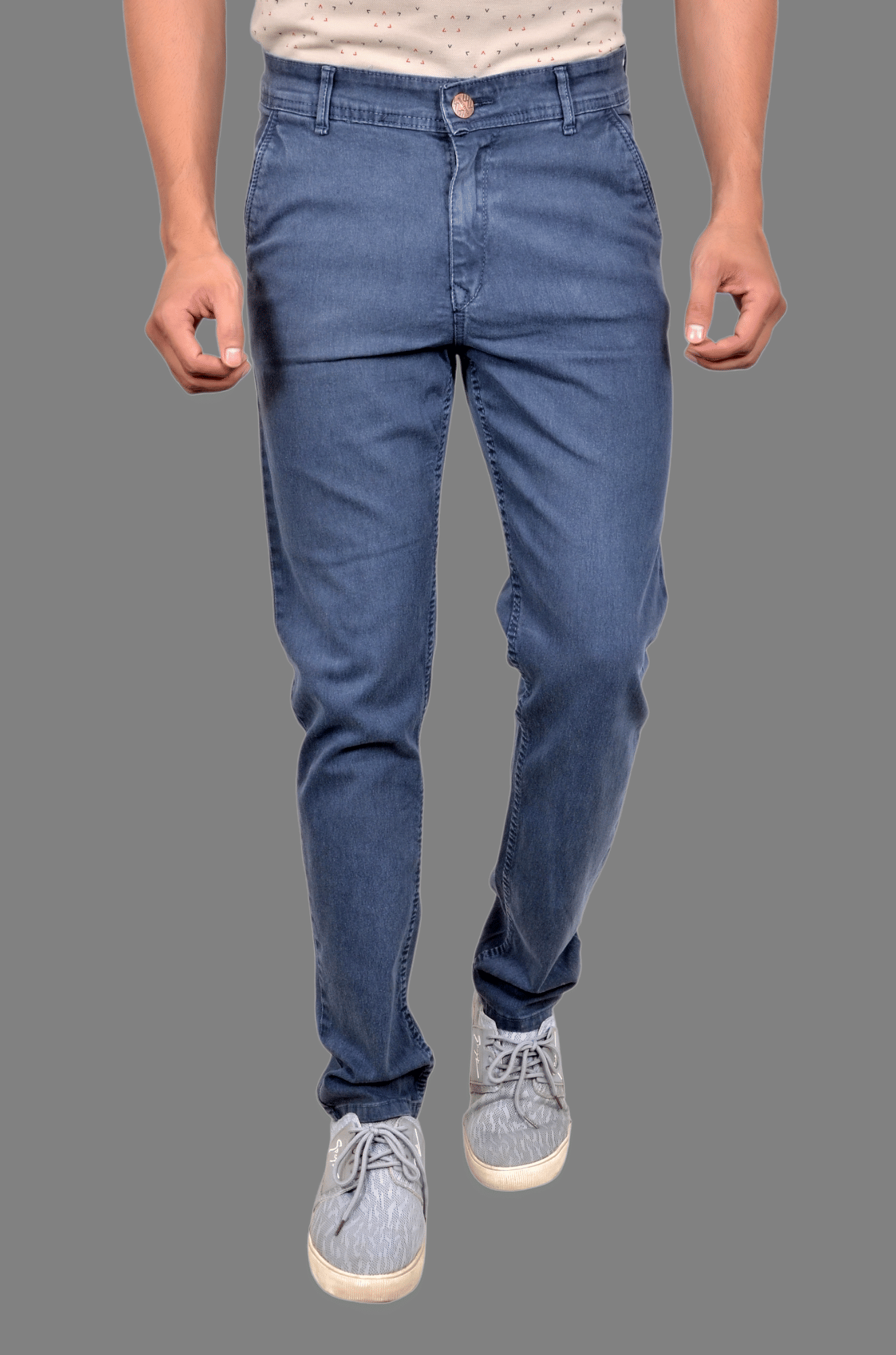 AGRAYYANA Slim Fit Solid Men's Jeans - Dark Grey ( Pack of 1 ) - Jeans | Buy online on ZillyBuy