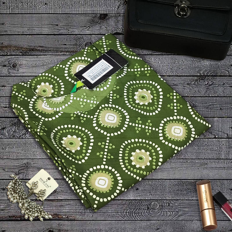 Ethnic Basket Pack of 1 Crepe Printed Nayra Women's Kurti - ( Sea Green )     			Ethnic Basket Pack of 1 Crepe Printed Nayra Women's Kurti - ( Sea Green )