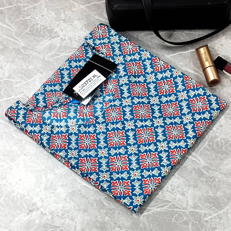 Ethnic Basket Pack of 1 Crepe Printed A-line Women's Kurti - ( Multicolor2 )     			Ethnic Basket Pack of 1 Crepe Printed A-line Women's Kurti - ( Multicolor2 )